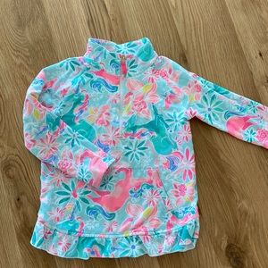 Lilly Pulitzer size 4-5 girls unicorn zip up